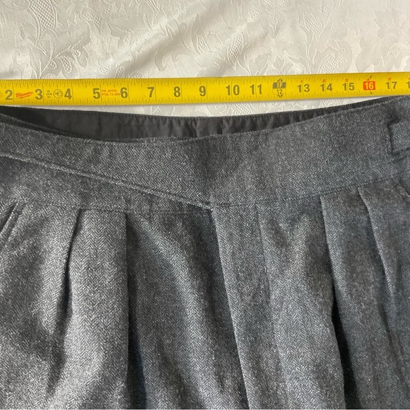 Banana Republic Poly Blend Pleaded Self Belted Dark Grey Pants Women's Size 3X - Picture 7 of 8